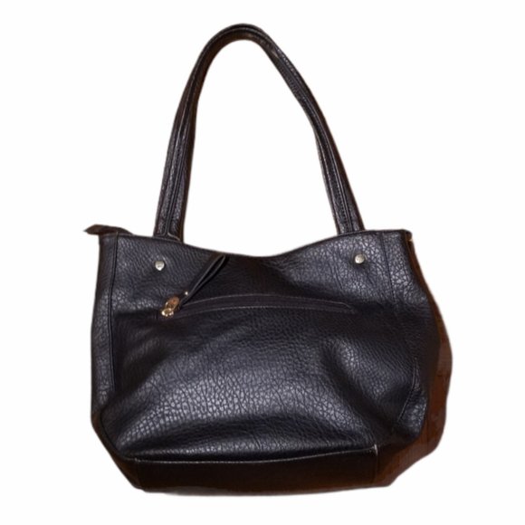 GUSSACI Black Pebbled Leather Purse in EUC - Picture 4 of 9